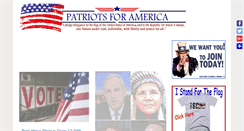 Desktop Screenshot of patriotsforamerica.org