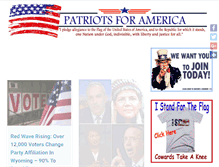 Tablet Screenshot of patriotsforamerica.org